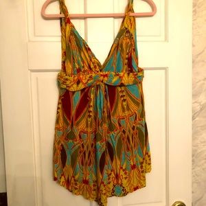 Y2K vintage T-bags tee geometric pattern.